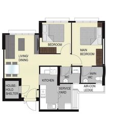 Blk 222A Matilda Edge (Punggol), HDB 3 Rooms #496057651
